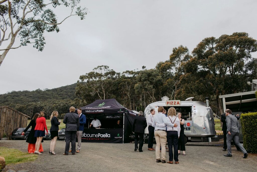 Allegra vintage Airstream pizza truck at Melbourne private party